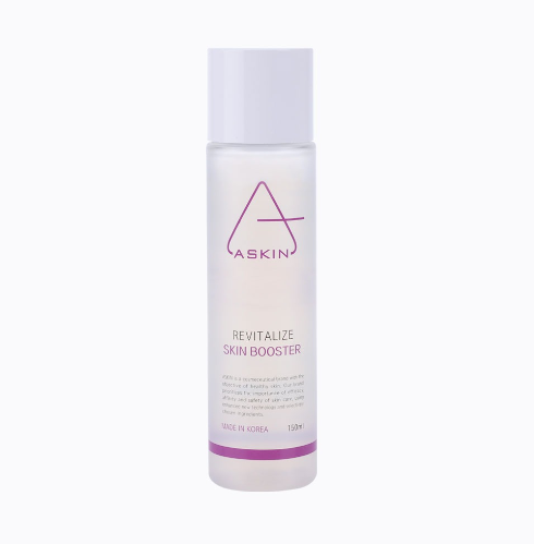 Skincare bottle labeled 'Aaskin' on a white background